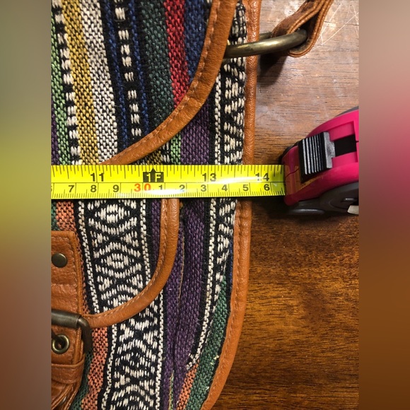 Boho crossbody handbag southwest coogie style multi print/color - Picture 15 of 16